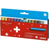 CARAN D’ACHE Neocolor II, Junior, L 5 cm, Dicke 8,5 mm, Sortierte Farben, 15 Stk/ 1 Pck