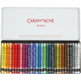 CARAN D’ACHE Neocolor II, L 10 cm, Dicke 8,5 mm, Sortierte Farben, 30 Stk/ 1 Pck