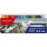 CARAN D’ACHE Neocolor II, L 10 cm, Dicke 8,5 mm, Sortierte Farben, 30 Stk/ 1 Pck