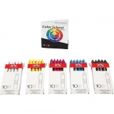 CARAN D’ACHE Neocolor II, L 10 cm, Dicke 8,5 mm, Sortierte Farben, 5x10 Stk/ 1 Pck