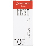 CARAN D’ACHE Neocolor II, L 10 cm, Dicke 8,5 mm, Weiß (001), 10 Stk/ 1 Pck