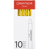 CARAN D’ACHE Neocolor II, L 10 cm, Dicke 8,5 mm, Gelb (010), 10 Stk/ 1 Pck