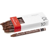 CARAN D’ACHE Neocolor II, L 10 cm, Dicke 8,5 mm, Braun (059), 10 Stk/ 1 Pck