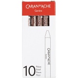 CARAN D’ACHE Neocolor II, L 10 cm, Dicke 8,5 mm, Braun (059), 10 Stk/ 1 Pck