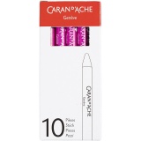 CARAN D’ACHE Neocolor II, L 10 cm, Dicke 8,5 mm, Purpur (090), 10 Stk/ 1 Pck
