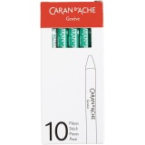CARAN D’ACHE Neocolor II, L 10 cm, Dicke 8,5 mm, Smaragdgrün (210), 10 Stk/ 1 Pck