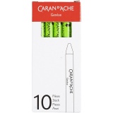 CARAN D’ACHE Neocolor II, L 10 cm, Dicke 8,5 mm, Hellgrün (230), 10 Stk/ 1 Pck