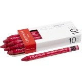 CARAN D’ACHE Neocolor II, L 10 cm, Dicke 8,5 mm, Karminrot (080), 10 Stk/ 1 Pck