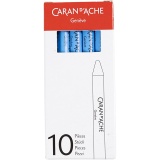 CARAN D’ACHE Neocolor II, L 10 cm, Dicke 8,5 mm, Hellblau (161), 10 Stk/ 1 Pck