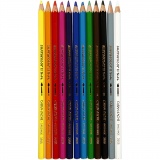 CARAN D’ACHE Supracolor II, L 17 cm, Mine 3.8 mm, Sortierte Farben, 12 Stk/ 1 Pck