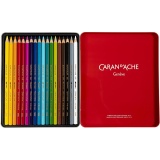 CARAN D’ACHE Supracolor II, L 17 cm, Mine 3.8 mm, Sortierte Farben, 18 Stk/ 1 Pck