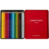 CARAN D’ACHE Supracolor II, L 17 cm, Mine 3.8 mm, Sortierte Farben, 18 Stk/ 1 Pck