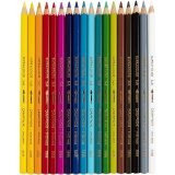 CARAN D’ACHE Supracolor II, L 17 cm, Mine 3.8 mm, Sortierte Farben, 18 Stk/ 1 Pck