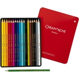 CARAN D’ACHE Supracolor II, L 17 cm, Mine 3.8 mm, Sortierte Farben, 18 Stk/ 1 Pck