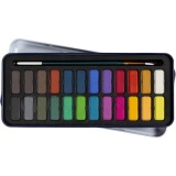 Wasserfarben-Set, Größe 12x30 mm, Sortierte Farben, 24 Farbe/ 1 Pck
