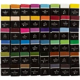 Art Aquarellfarbe, Halbwannen, Größe 10x15x20 mm, Standard-Farben, 48 Farbe/ 1 Pck