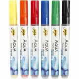 SOLO GOYA Aqua Paint Marker-Sets, Sortierte Farben, 6 Stk/ 1 Pck