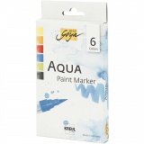 SOLO GOYA Aqua Paint Marker-Sets, Sortierte Farben, 6 Stk/ 1 Pck