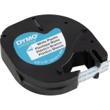 Dymo Plastikschriftband, L 4 m, B 12 mm, Weiß, 4 m/ 1 Rolle