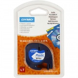 Dymo Plastikschriftband, L 4 M, B 12 mm, Weiß, 4 m/ 1 Rolle