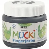 Mucki Fingerfarbe, Schwarz, 150 ml/ 1 Dose