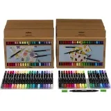 Textil-Marker, Strichstärke 2,3+3,6 mm, Standard-Farben, Zusätzliche Farben, 24x20 Stk/ 1 Pck