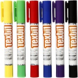 Playcolor Stoffmalstifte, L 14 cm, Sortierte Farben, 5 g, 6 Stk/ 1 Pck