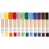 Playcolor Stoffmalstifte, L 14 cm, Sortierte Farben, 5 g, 12 Stk/ 1 Pck