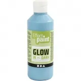 Fluoreszierende Farbe, Fluoreszierend Hellblau, 250 ml/ 1 Fl.