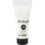 Acrylfarbe, Mattglänzend, Deckend, Weiß, 75 ml/ 1 Fl.