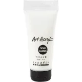 Acrylfarben, Mattglänzend, Deckend, Weiß, 75 ml/ 1 Fl.
