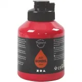 Acrylfarben, Mattglänzend, Halbtransparent, Primärrot, 500 ml/ 1 Fl.