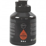 Acrylfarbe, Mattglänzend, Deckend, Schwarz, 500 ml/ 1 Fl.