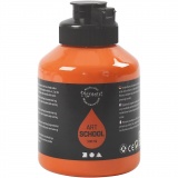 Acrylfarbe, Mattglänzend, Halbtransparent, Orange, 500 ml/ 1 Fl.