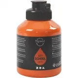 Acrylfarben, Mattglänzend, Halbtransparent, Orange, 500 ml/ 1 Fl.