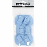 Silikonform, Autos, H 2,5 cm, L 3 cm, B 4,5 cm, 12,5 ml, 1 Stk