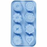 Silikonform, Kleine Kuchen, H 2,5 cm, L 4 cm, B 4,5 cm, 25 ml, 1 Stk
