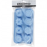 Silikonform, Kleine Kuchen, H 2,5 cm, L 4 cm, B 4,5 cm, 25 ml, 1 Stk