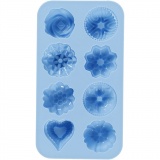 Silikonform, Kleine Kuchen, H 2,5 cm, L 4 cm, B 4,5 cm, 25 ml, 1 Stk