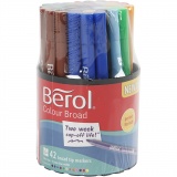 Berol Colourfine, D 10 mm, Strichstärke 0,3-0,7 mm, Sortierte Farben, 42 Stk/ 1 Dose