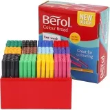 Berol Colour Broad Filzstifte, Strichstärke 1-1,7 mm, Sortierte Farben, 288 Stk/ 1 Pck
