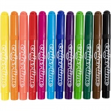 Colortime Marker, Strichstärke 5 mm, Standard-Farben, 12 Stk/ 1 Pck