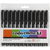 Colortime Marker, Strichstärke 5 mm, Schwarz, 12 Stk/ 1 Pck