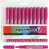 Colortime Marker, Strichstärke 5 mm, Rosa, 12 Stk/ 1 Pck