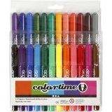 Colortime Marker, Strichstärke 5 mm, Sortierte Farben, 24 Stk/ 1 Pck