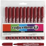 Colortime Marker, Strichstärke 5 mm, Weinrot, 12 Stk/ 1 Pck