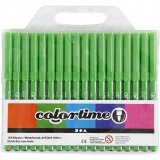 Colortime Marker, Strichstärke 2 mm, Hellgrün, 18 Stk/ 1 Pck