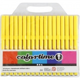 Colortime Marker, Strichstärke 2 mm, Zitronengelb, 18 Stk/ 1 Pck