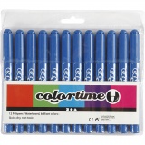 Colortime Marker, Strichstärke 5 mm, Azure, 12 Stk/ 1 Pck