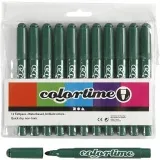Colortime Marker, Strichstärke 5 mm, Grün, 12 Stk/ 1 Pck